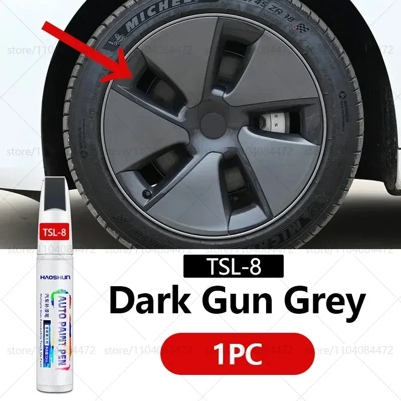 Car Paint Scratch Repair Pen Touch Up Paint Accessories Black Pearl White Silver Deepsea Blue Red For Tesla Model 3 Y X S