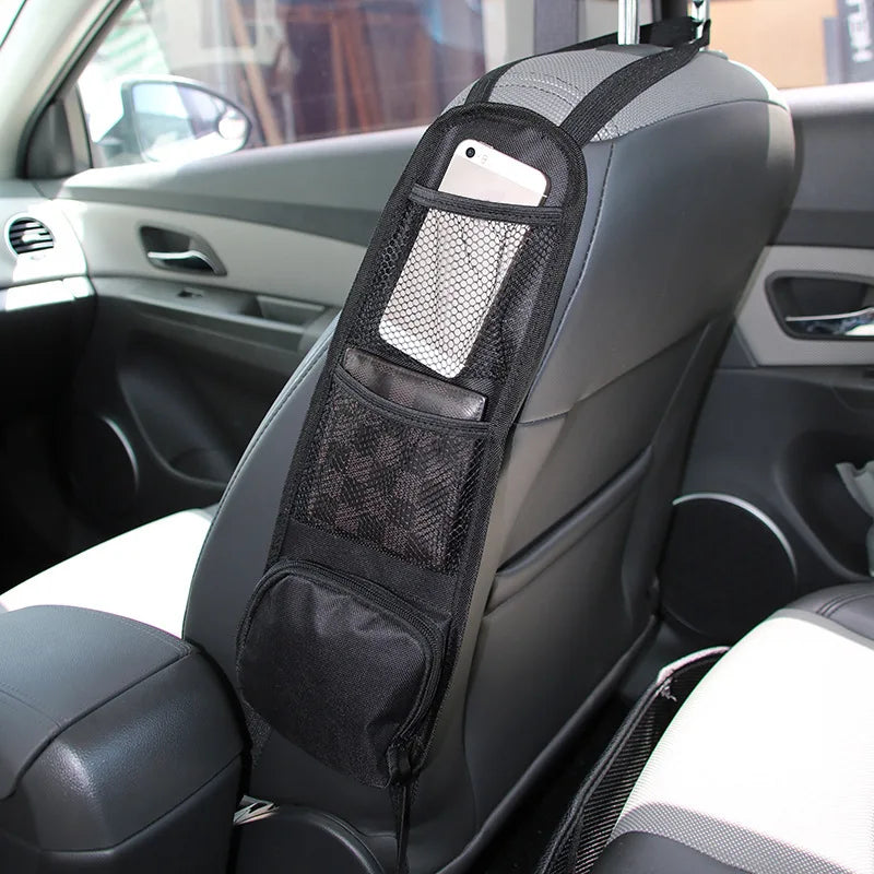 Seat Back Organizer with Tablet Holder and Storage Pockets