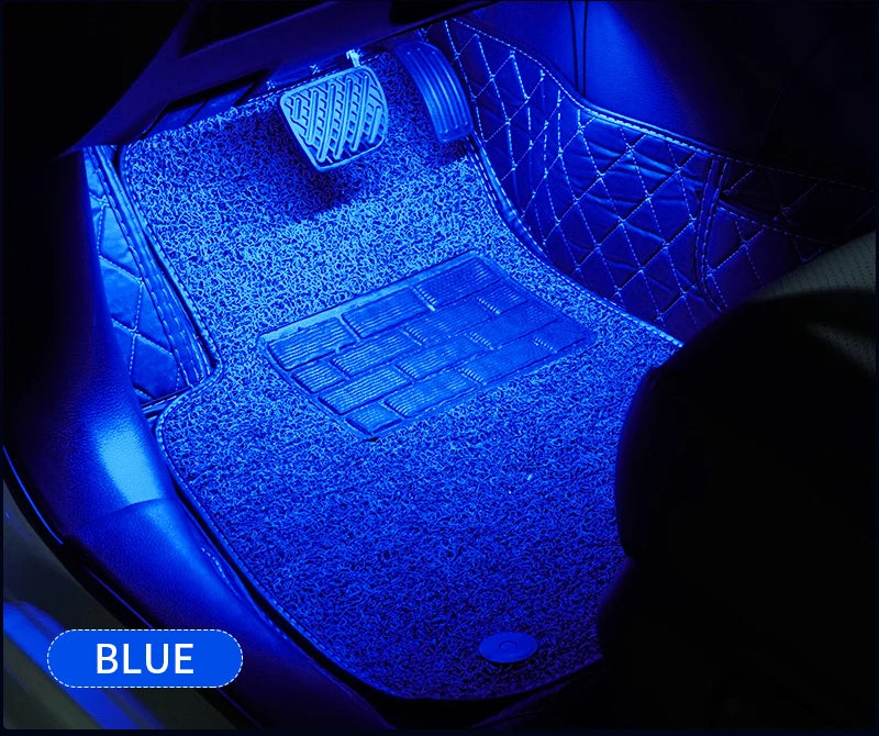 RGB LED Car Ambient Light Strip Kit – App &amp; Remote Music Sync Interior Lighting