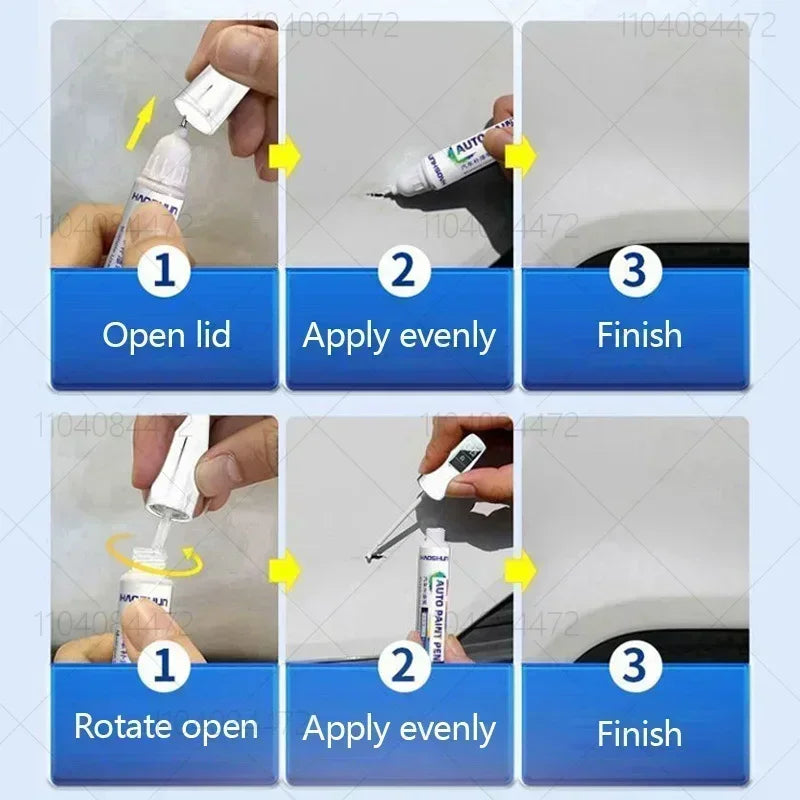 Car Paint Scratch Repair Pen Touch Up Paint  Accessories Black Pearl White Silver Deepsea Blue Red For Tesla Model 3 Y X S