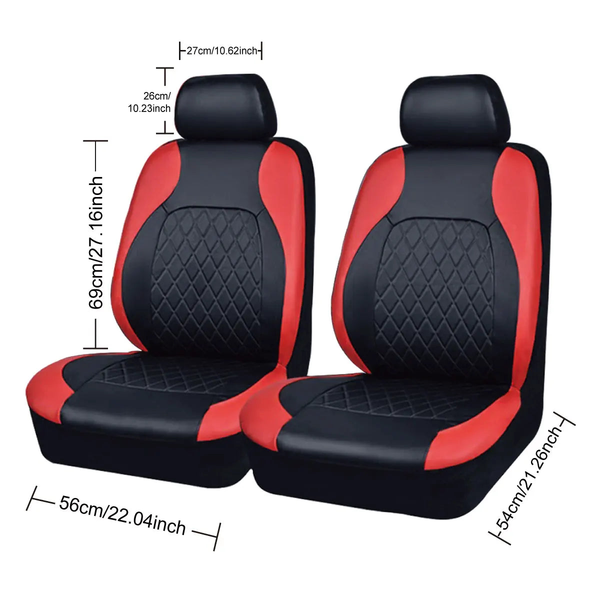 All-Season PU Leather Car Seat Cover Waterproof Universal Fit Sedan SUV Truck Full Protection
