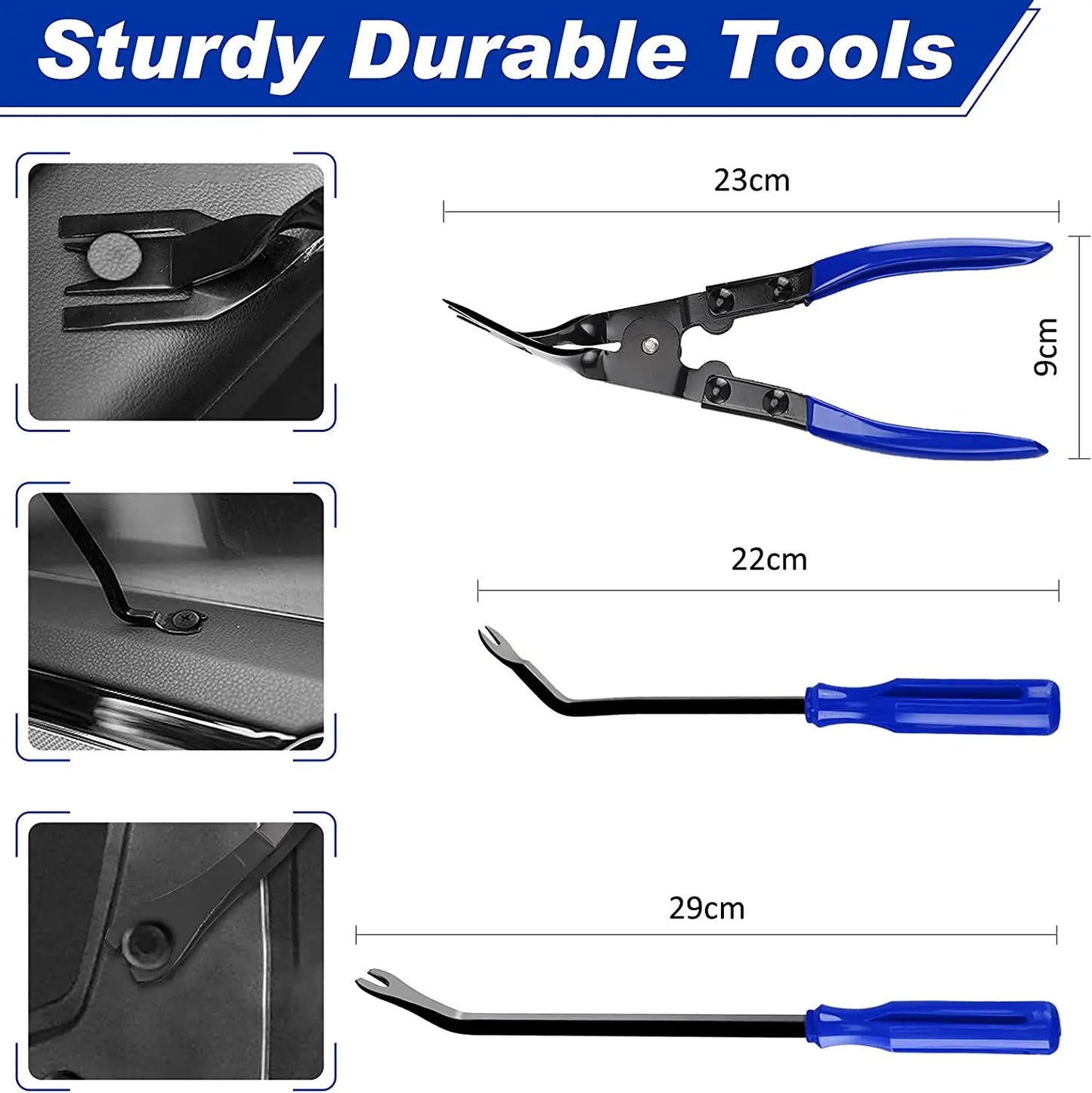Car Interior Disassembly Tool Trim Removal Tools Kit Auto Removal Tool Kit Door Panel Radio Stereo Audio Dash Terminal Removal