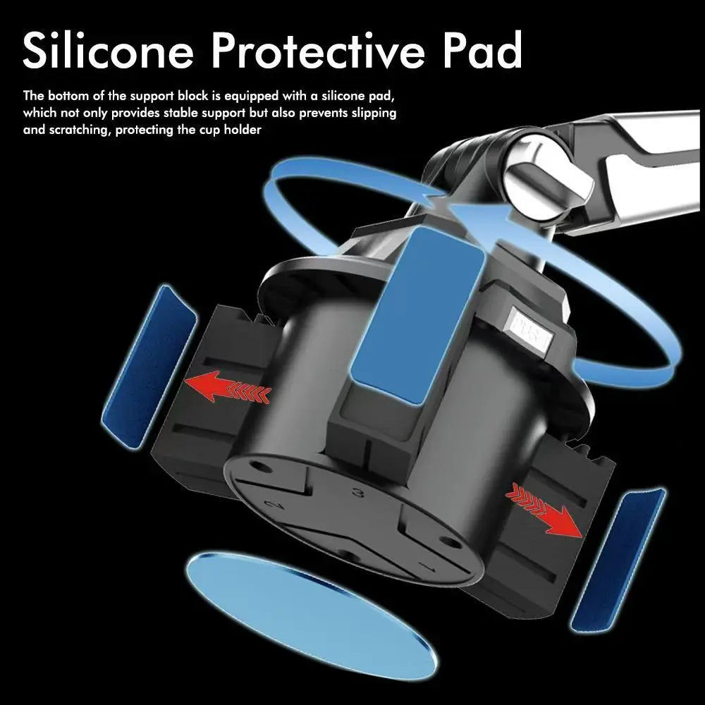 Adjustable Long Arm Car Tablet Holder for iPad, Kindle & Phones