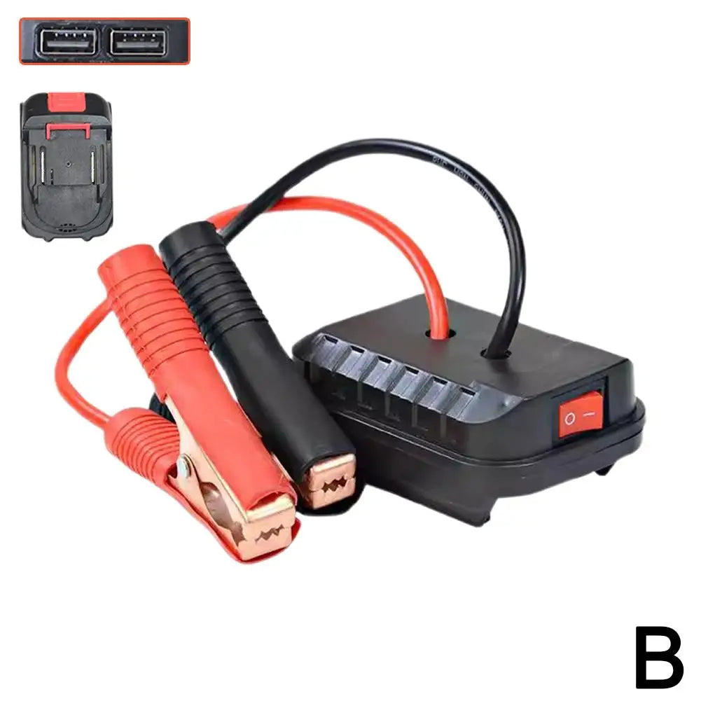 Portable Car Igniter Adapter for Makita Lithium Battery Jump Starter