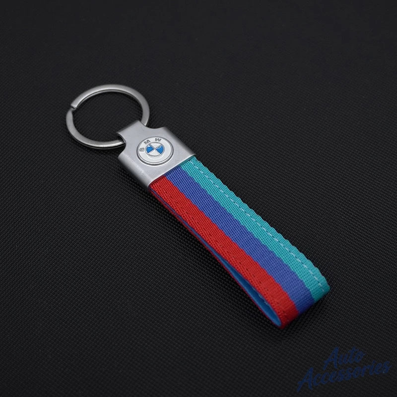 M Sport Styling Leather Car Emblem Keychain Key Ring Gift for Bmw M 2 3 4 5 7 Series Performance G30 G32 E61 E60 E31 X3 X5 X6 X4