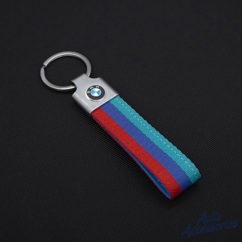 M Sport Styling Leather Car Emblem Keychain Key Ring Gift for Bmw M 2 3 4 5 7 Series Performance G30 G32 E61 E60 E31 X3 X5 X6 X4