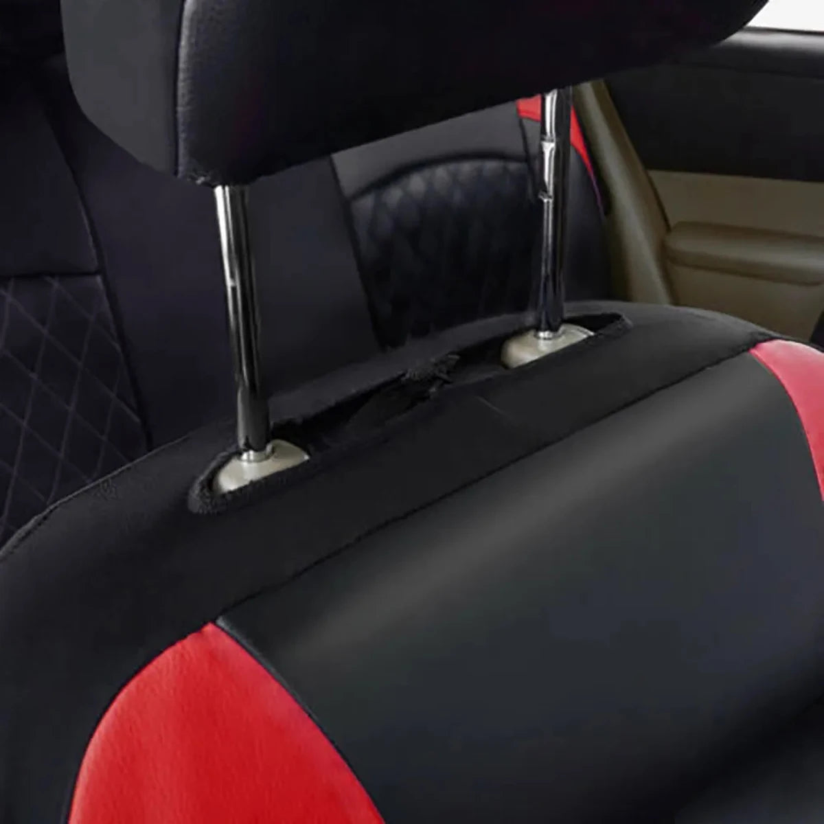 All-Season PU Leather Car Seat Cover Waterproof Universal Fit Sedan SUV Truck Full Protection