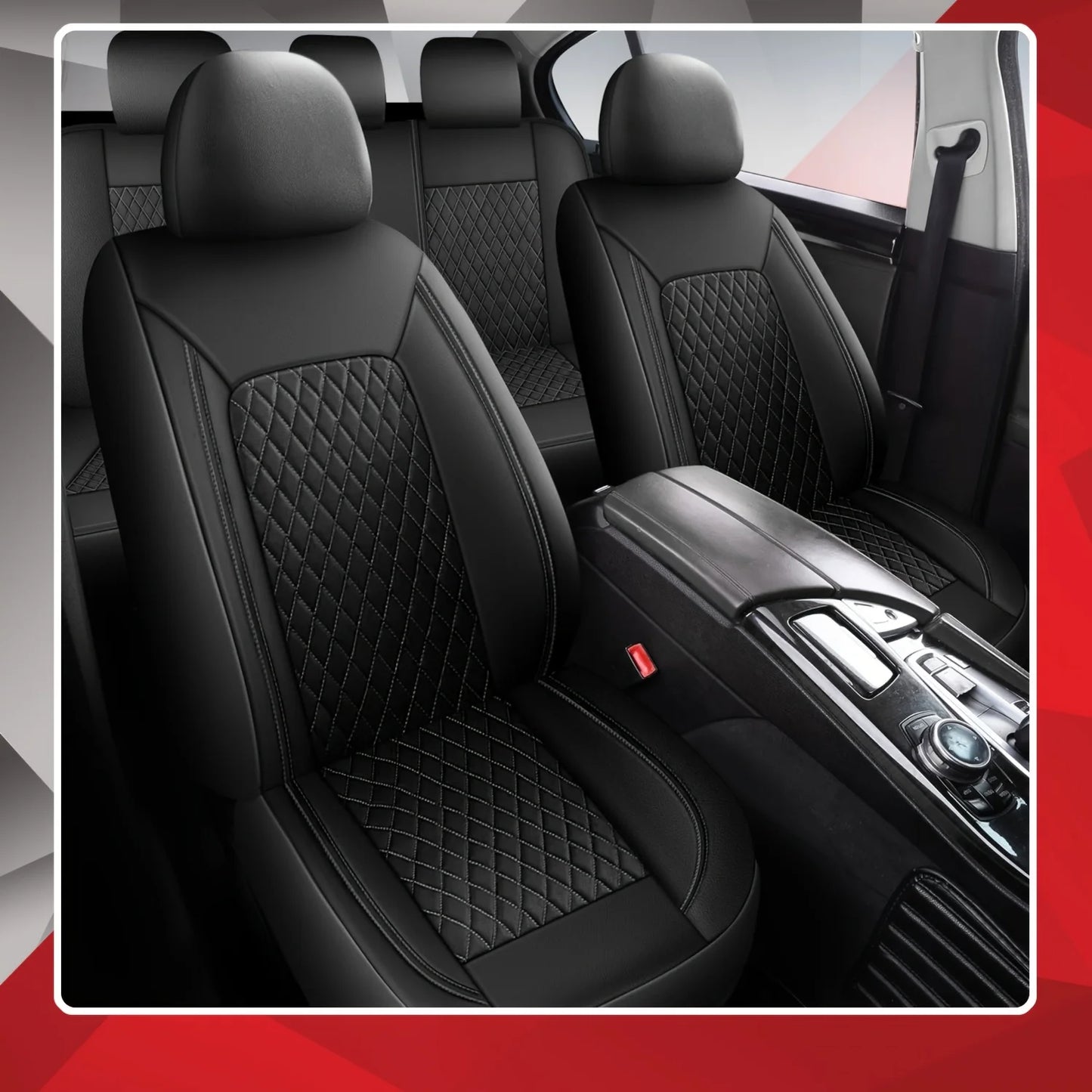 Universal Faux Leather All-Season Leather Car Seat Covers