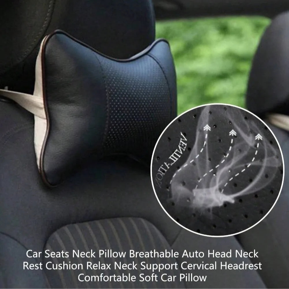 Neck Support Pillow Breathable Mesh Auto Seat Cushion Head and Neck Rest Comfort