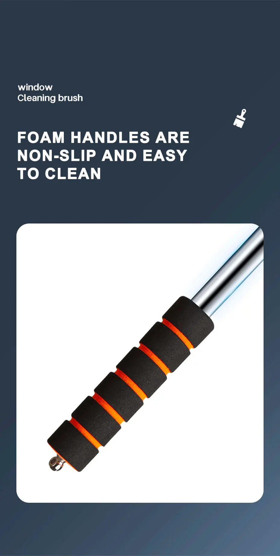 SEA-METAL Windshield Cleaning Brush Extendable Glass Defogger Dust Remover