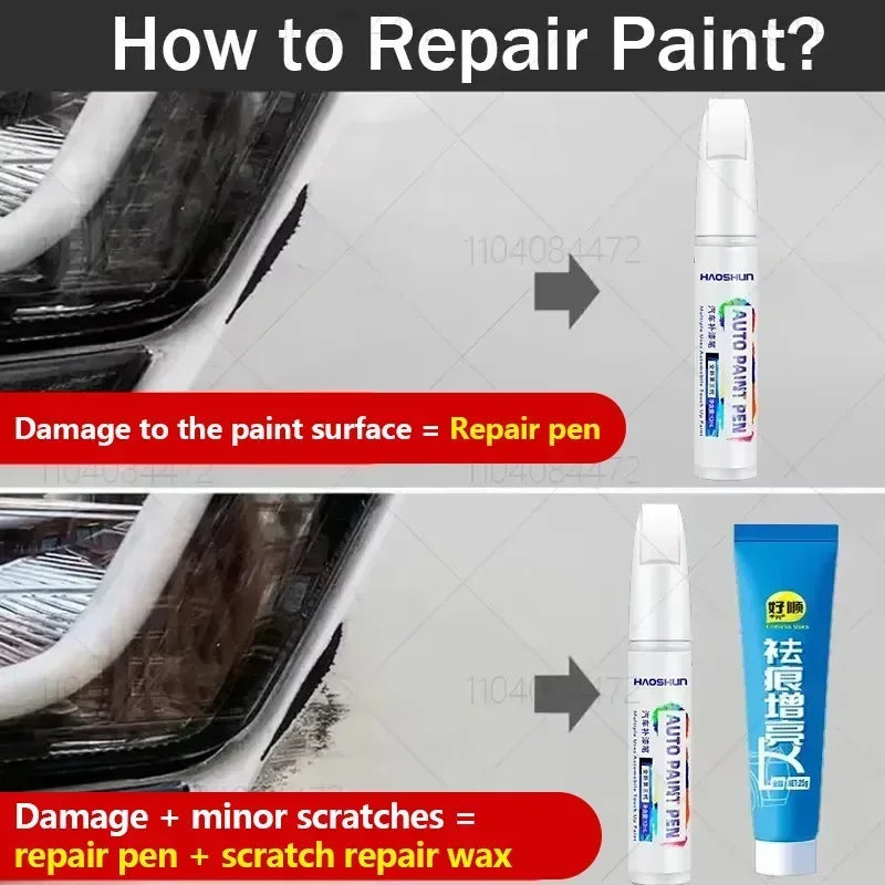 Car Paint Scratch Repair Pen Touch Up Paint  Accessories Black Pearl White Silver Deepsea Blue Red For Tesla Model 3 Y X S