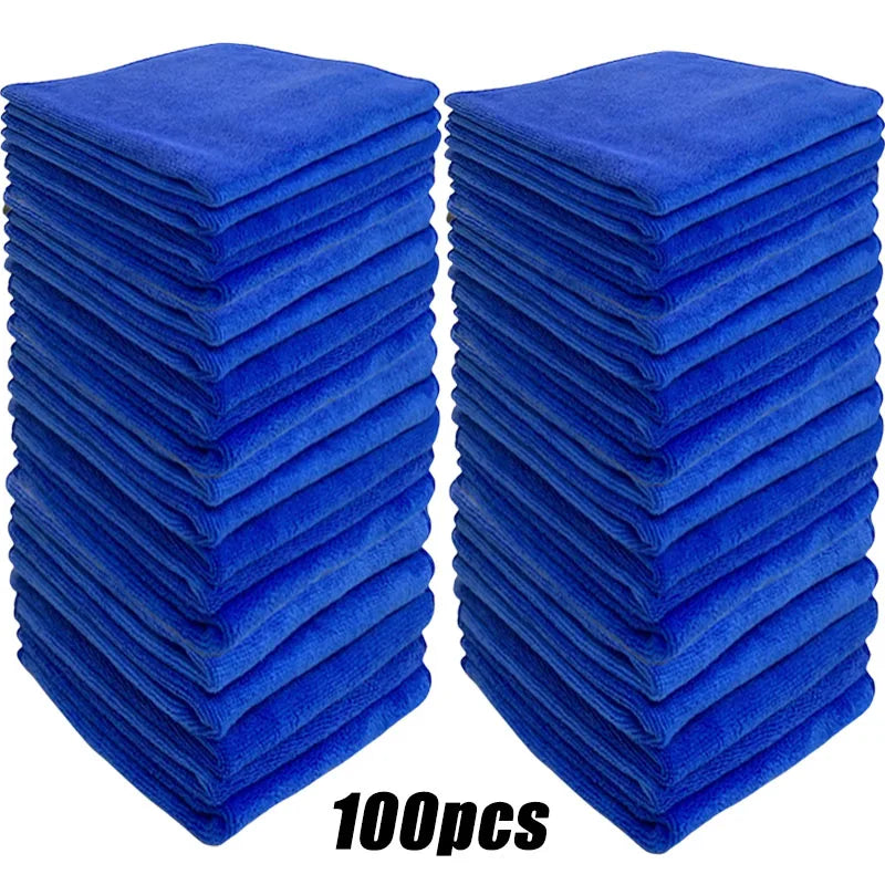 200 PCS Microfiber Car Cleaning Towels – Bulk Detailing &amp; Drying Cloth Set