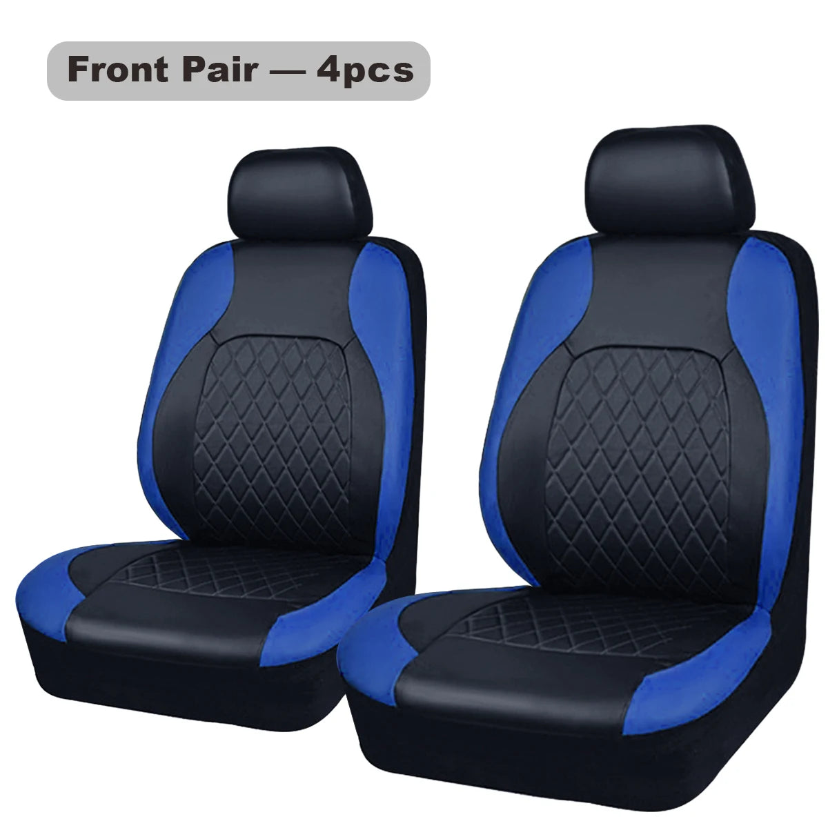 All-Season PU Leather Car Seat Cover Waterproof Universal Fit Sedan SUV Truck Full Protection