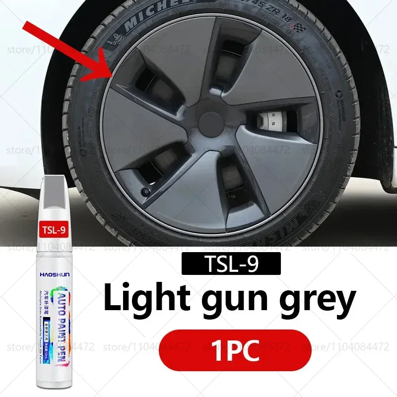 Car Paint Scratch Repair Pen Touch Up Paint  Accessories Black Pearl White Silver Deepsea Blue Red For Tesla Model 3 Y X S