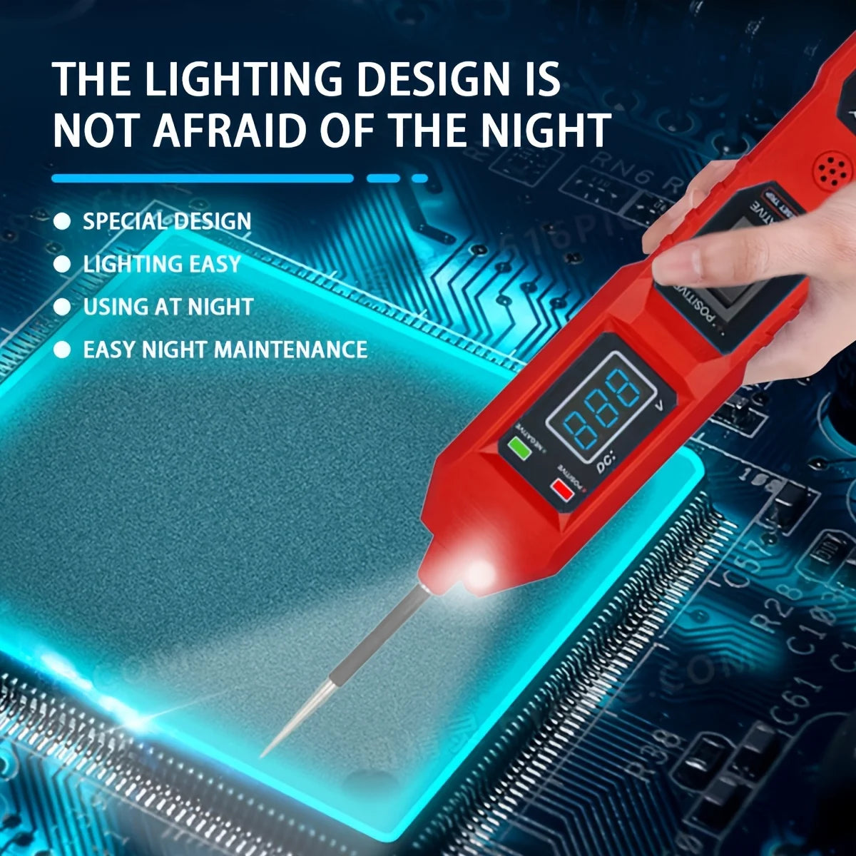 Pro Automotive Circuit Master - 3.5-36V Multifunctional Drive Tester with Digital Display, Short Circuit Detector