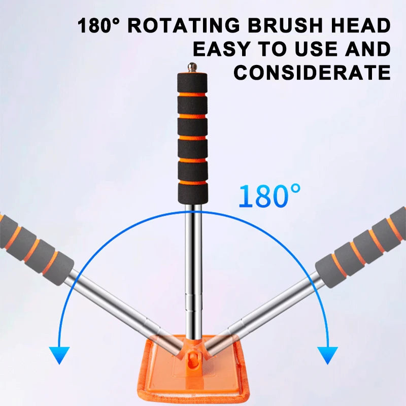 SEA-METAL Windshield Cleaning Brush Extendable Glass Defogger Dust Remover