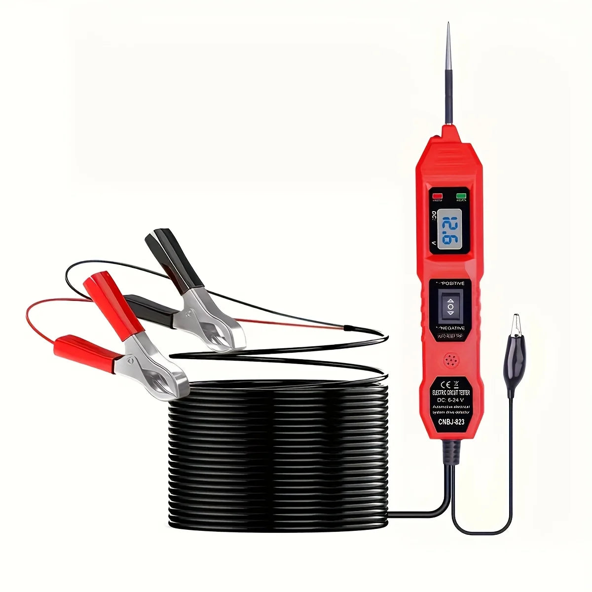 Pro Automotive Circuit Master - 3.5-36V Multifunctional Drive Tester with Digital Display, Short Circuit Detector