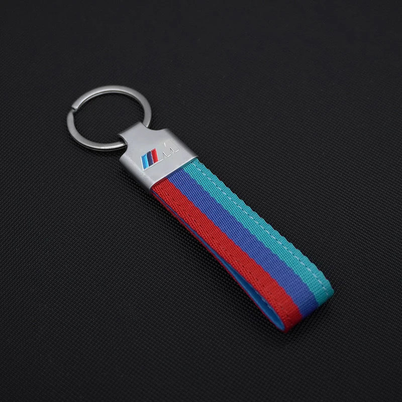 M Sport Styling Leather Car Emblem Keychain Key Ring Gift for Bmw M 2 3 4 5 7 Series Performance G30 G32 E61 E60 E31 X3 X5 X6 X4