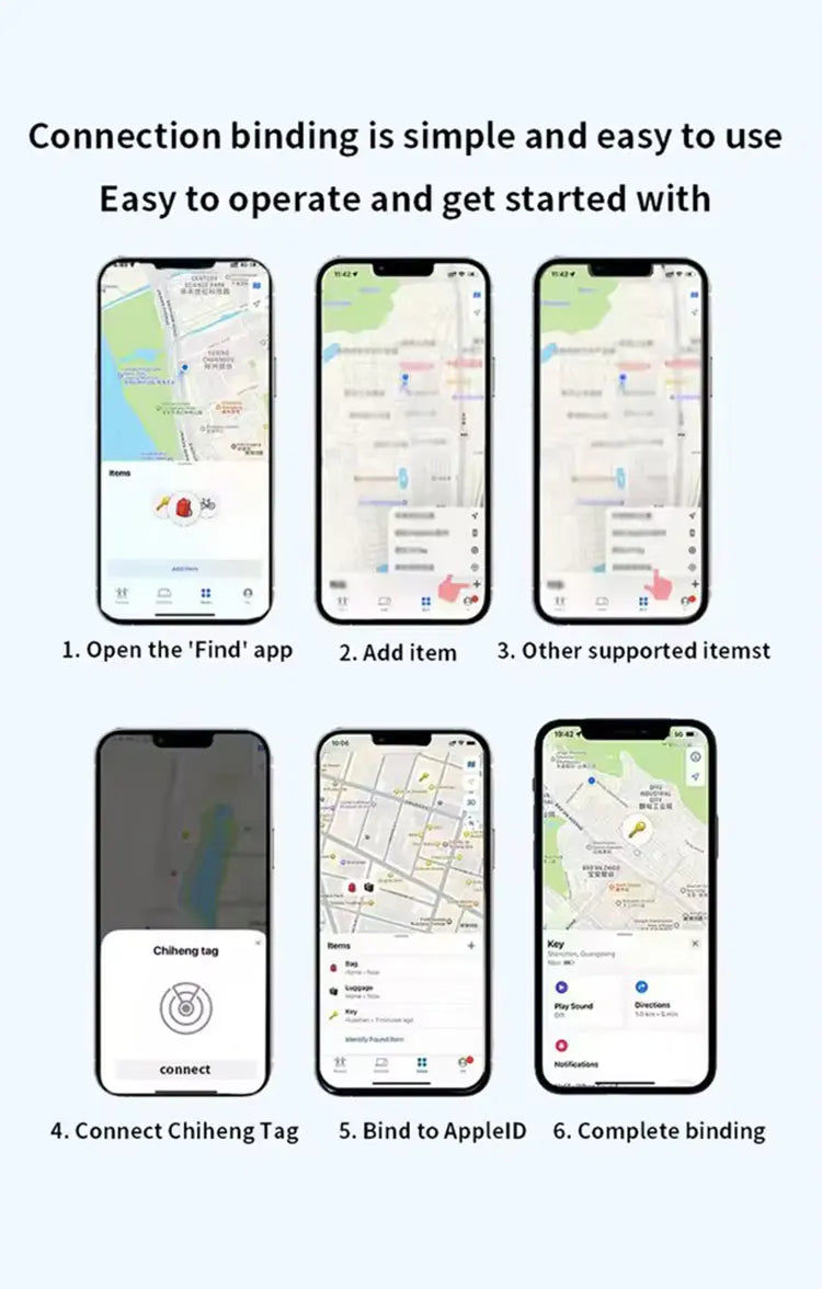 For Apple Find My GPS Tracker for airtag Smart Bluetooth Tracker airtags Keys Finder Air Tag Item Locator SmartTag Phone Finder