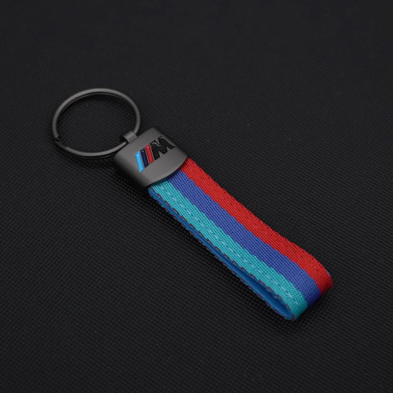 M Sport Styling Leather Car Emblem Keychain Key Ring Gift for Bmw M 2 3 4 5 7 Series Performance G30 G32 E61 E60 E31 X3 X5 X6 X4