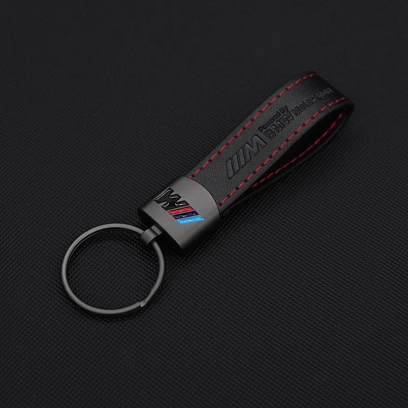 M Sport Styling Leather Car Emblem Keychain Key Ring Gift for Bmw M 2 3 4 5 7 Series Performance G30 G32 E61 E60 E31 X3 X5 X6 X4
