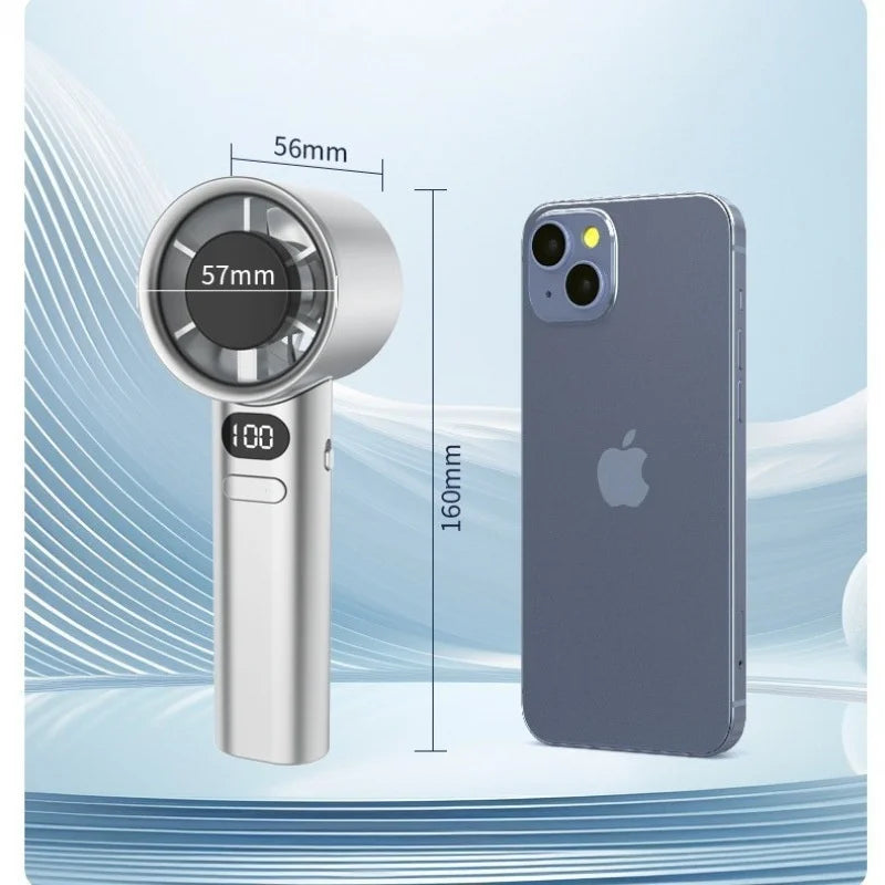 High-Speed USB Handheld Fan Rechargeable Mini Cooling Device