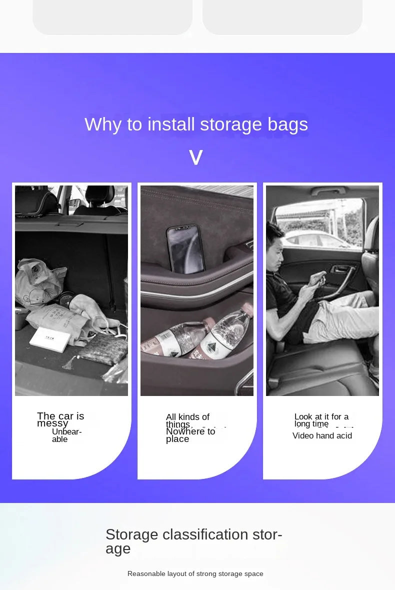 Seat Back Organizer with Tablet Holder and Storage Pockets