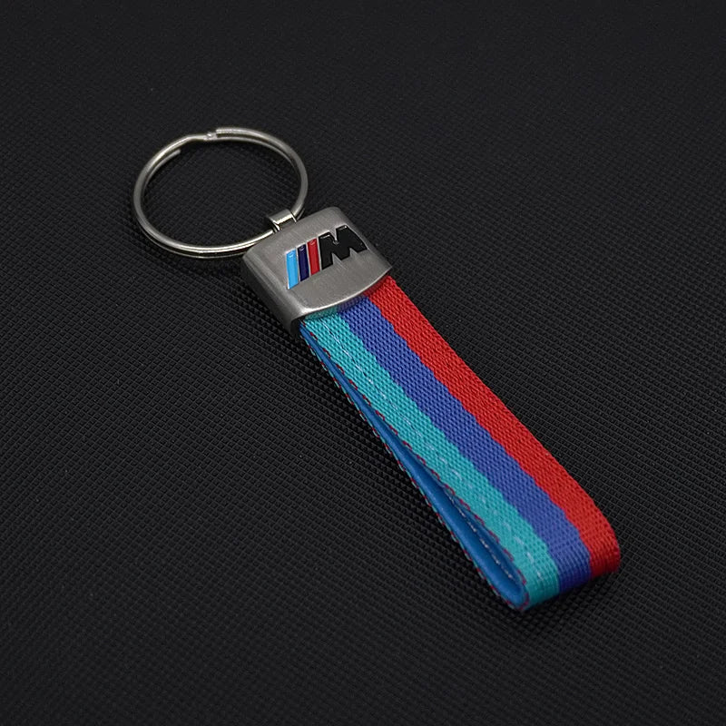 M Sport Styling Leather Car Emblem Keychain Key Ring Gift for Bmw M 2 3 4 5 7 Series Performance G30 G32 E61 E60 E31 X3 X5 X6 X4