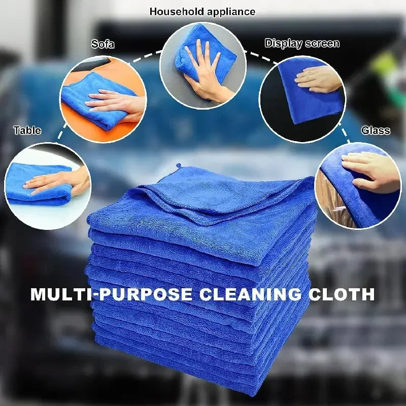 200 PCS Microfiber Car Cleaning Towels – Bulk Detailing &amp; Drying Cloth Set