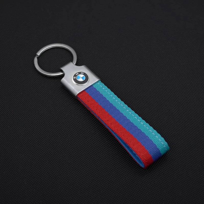 M Sport Styling Leather Car Emblem Keychain Key Ring Gift for Bmw M 2 3 4 5 7 Series Performance G30 G32 E61 E60 E31 X3 X5 X6 X4
