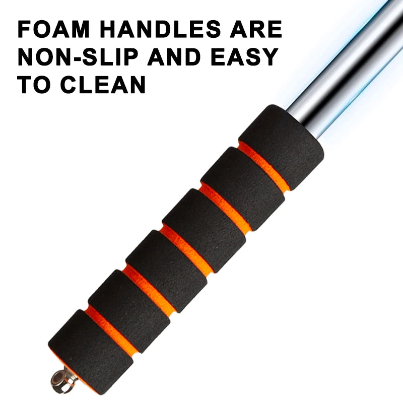 SEA-METAL Windshield Cleaning Brush Extendable Glass Defogger Dust Remover
